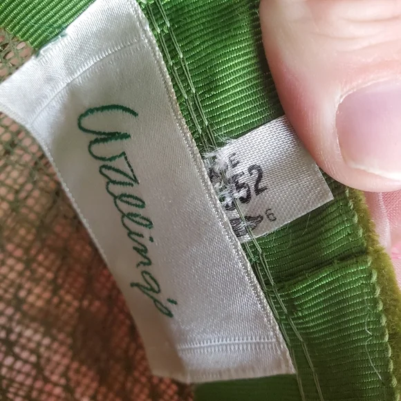 Vintage Wallings Pink Floral Fascinator Netted Hat 1960s Size 52 - Picture 6 of 8